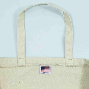 Made in USA Extra Large Canvas Reusable Shopping Grocery Tote Bags 2 Pack