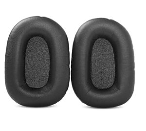 vekeff replacement cushion ear pads kit for blueparrott b450-xt bluetooth headset (black pu)