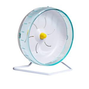 aucks silent hamster exercise wheels 6.9 inch stand silent spinner for hamster gerbils, mice，other small animals