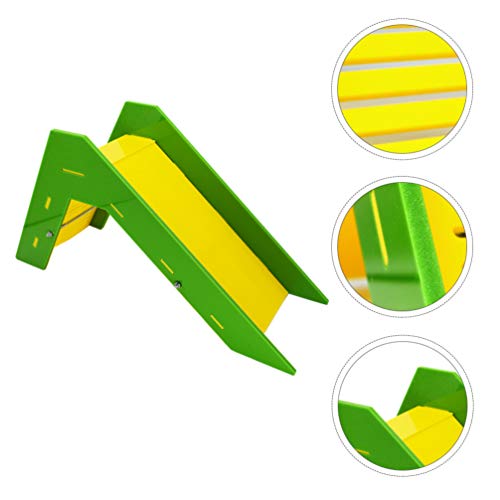 TEHAUX 2 in 1 Parrots Slide Training Bird Toys and Crawling Ladder Parrot Educational Toys Bird Skill Training Slide Ladder Parrot Trick Training Sliding Prop