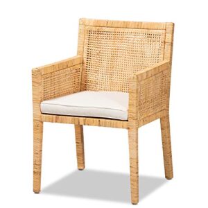 baxton studio karis chairs, natural/white natural/white
