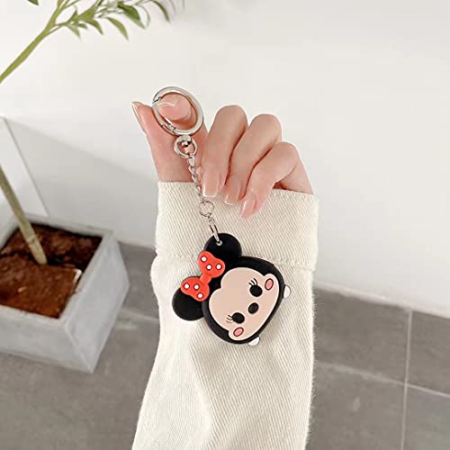 AKXOMY Compatible with AirTag Case, Cute Cartoon Minnie AirTag Cover, Minnie Mouse Soft Silicone Shockproof Protective Case Cover and Skin for Apple AirTag Case (Minnie)