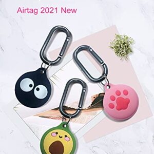 3 Pack Protective Case Compatible with Apple AirTag Cases, Cute Cartoon Silicone Protective Holder for AirTag Keychain, Pet,Luggage, Newest Design