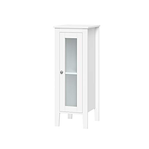 RiverRidge Prescott Slim Single Door Floor Storage Cabinet, White