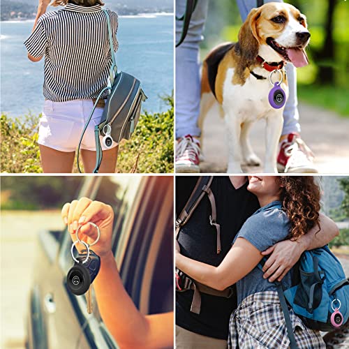 2 Pack Waterproof Keychain for AirTag 2021, White AirTag Holder with Anti-Lost Case Cover for Apple Air Tags Tracker, Accessories for Air Tag Dog Key Finder