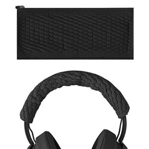 geekria flex fabric headband pad compatible with razer kraken pro v2, 7.1 v2, ultimate, tournament edition headphone replacement headband/headband cushion/replacement pad repair parts (black).