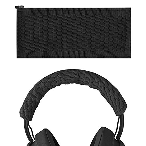 Geekria Flex Fabric Headband Pad Compatible with Razer Kraken Pro V2, 7.1 V2, Ultimate, Tournament Edition Headphone Replacement Headband/Headband Cushion/Replacement Pad Repair Parts (Black).