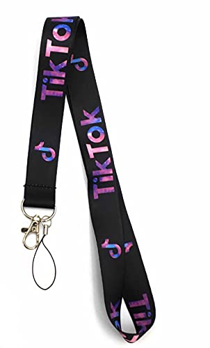 TikTok Key Lanyard Badge ID Holder TIK Tok Keychain