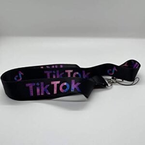 TikTok Key Lanyard Badge ID Holder TIK Tok Keychain