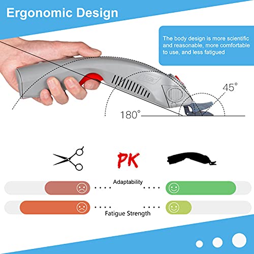 WBT-1 Electric Scissors for Cutting Fabric Cordless Electric Fabric Scissors Cloth Cutter with 2 Blades (1 Battery)