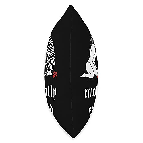 Edgy Aesthetic Soft Grunge Clothes & Accessories Gothic Emo Sad Skeleton Skull E-Girl E-Boy Throw Pillow, 16x16, Multicolor