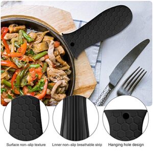 8 Pack Cast Iron Handle Cover, Silicone Hot Handle Holder, Assist Handle Holder, Non-Slip Pot Holder Sleeve, Pot Handle Covers Heat Resistant Potholder Cookware Silicone Cast Iron Handle Cover