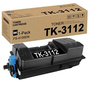 TK3112 TK-3112 1T02MT0US0 Toner Cartridge (Black,1 Pack) Replacement for Kyocera FS-4100DN Toner Kit Printer