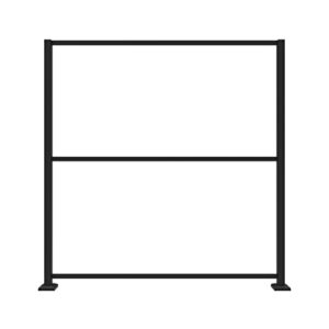 3’x6’ decorative screen panel frame kit, black