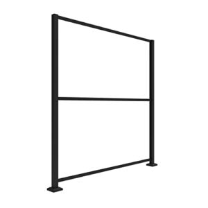 3’x6’ Decorative Screen Panel Frame Kit, Black
