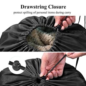 OTraki Travel Dirty Laundry Bags 24 x 32 inch 2 Pack Heavy Duty Drawstring Organizer Bag Tear Resistant Clothes Organization Storage Medium Size for Home Dorm Camp Trip College 60 x 80 cm Black