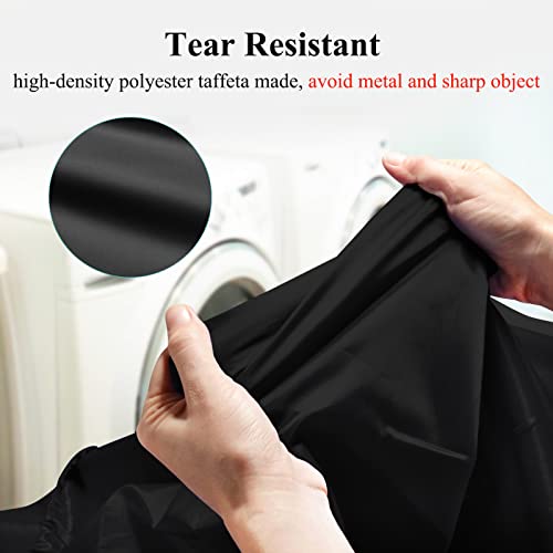 OTraki Travel Dirty Laundry Bags 24 x 32 inch 2 Pack Heavy Duty Drawstring Organizer Bag Tear Resistant Clothes Organization Storage Medium Size for Home Dorm Camp Trip College 60 x 80 cm Black