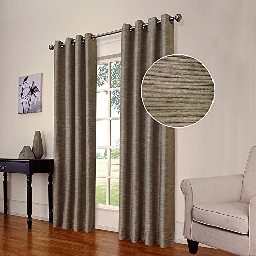 Merryfeel 100% Blackout Window Curtain Panels,Grommet Thermal Insulated Room Darkening Bedroom and Living Room Curtains, Set of 2 Decorative Curtain Panels (52 x 84 Inch)