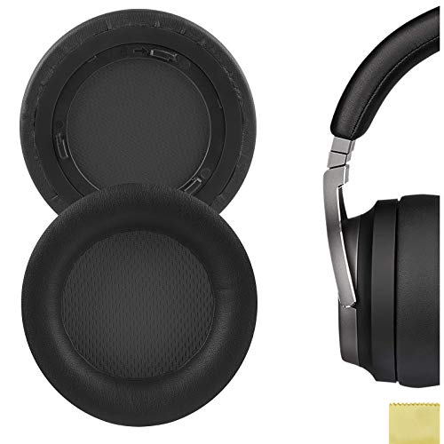 Geekria QuickFit Replacement Ear Pads for Corsair Virtuoso RGB, Virtuoso RGB Wireless SE, Virtuoso RGB Wireless XT Headphones Ear Cushions, Headset Earpads, Ear Cups Repair (Black)