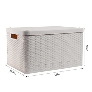 Foldable storage box，decorative storage baskets，decorative storage bins，containers with lids for organizing，storage boxes