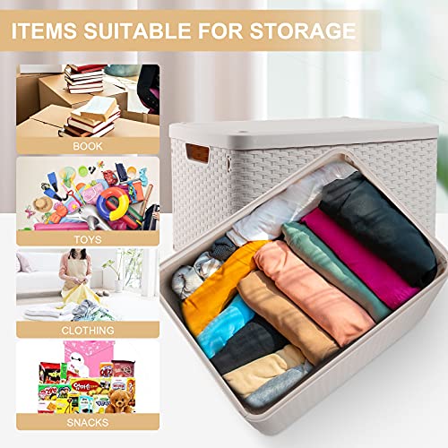 Foldable storage box，decorative storage baskets，decorative storage bins，containers with lids for organizing，storage boxes