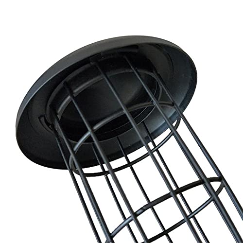 Haokaini Outdoor Bird Feeder, Wild Bird Feeder Tube Metal Mesh Hanging Fat Ball Holder Bird Feed Dispenser for Garden Backyard Outside