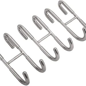 HYDDNice 3PCS Shower Door Hooks 304 Stainless Steel Over Door Hooks Bathroom Class Door Hooks Bath Towel Hooks