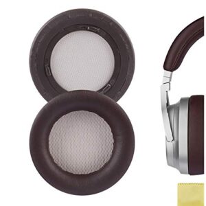 geekria quickfit replacement ear pads for corsair virtuoso rgb, virtuoso rgb wireless se, virtuoso rgb wireless xt headphones ear cushions, headset earpads, ear cups repair (brown)