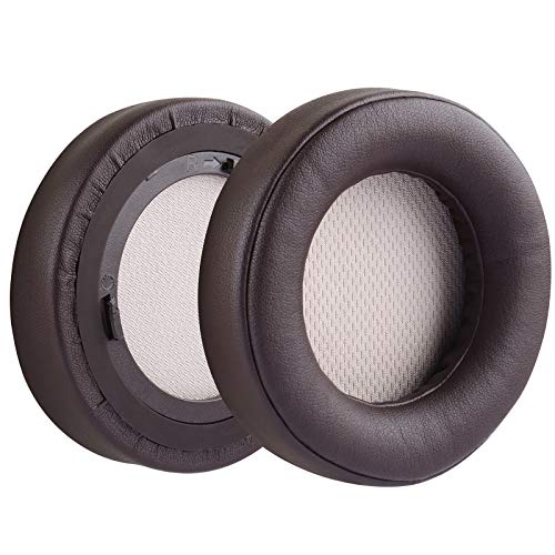 Geekria QuickFit Replacement Ear Pads for Corsair Virtuoso RGB, Virtuoso RGB Wireless SE, Virtuoso RGB Wireless XT Headphones Ear Cushions, Headset Earpads, Ear Cups Repair (Brown)