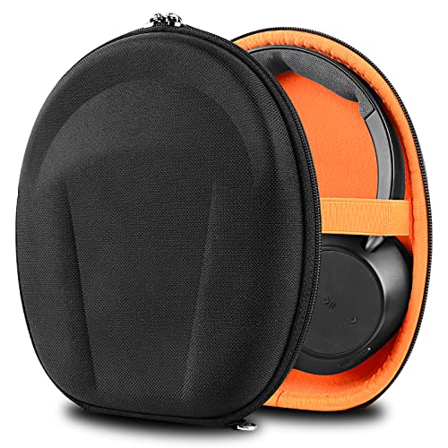 Geekria Shield Headphones Case Compatible with Plantronics BACKBEAT PRO 2, GO 810, BLACKWIRE 3300 Case, Replacement Protective Hard Shell Travel Carrying Bag with Accessories Storage (Black)