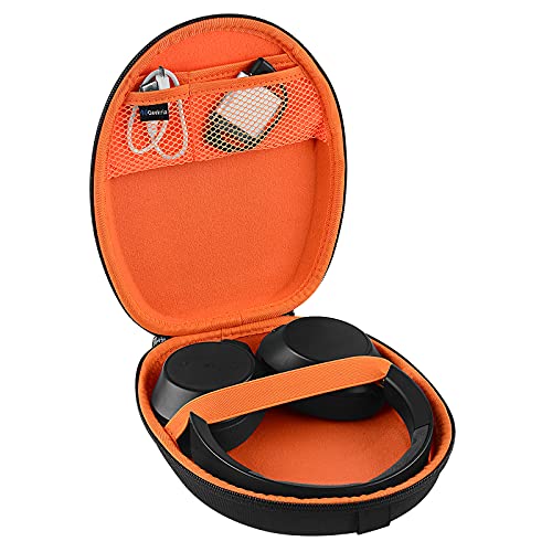 Geekria Shield Headphones Case Compatible with Plantronics BACKBEAT PRO 2, GO 810, BLACKWIRE 3300 Case, Replacement Protective Hard Shell Travel Carrying Bag with Accessories Storage (Black)