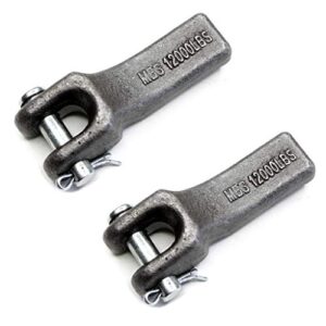 gripon (pack of 2) 5/16 inch weld-on safety chain retainer for truck trailer hitch
