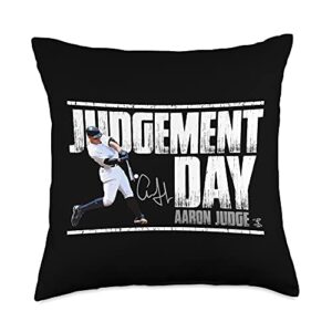 fanprint aaron judge judgement day throw pillow, 18x18, multicolor