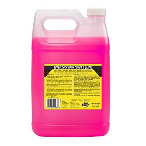 Meguiar's G191501 Ultimate Snow Foam Wash, Pink Foaming Car Wash Soap for Foam Cannons & Foam Guns, Ideal Foam Wash for Cars, Trucks, Motorcycles, RVs & More - 1 Gallon Container