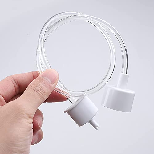 Food Saving Adapter PU Kitchen Vacuum Attachment Kit Vacuum Sealer Accessory Hose for DS2000/DS5800/3600, White (1pcs pack)