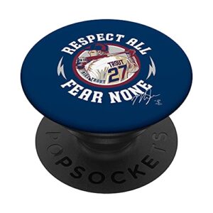 mike trout respect all fear none popsockets popgrip: swappable grip for phones & tablets