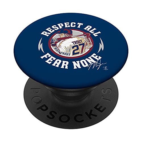 Mike Trout Respect All Fear None PopSockets PopGrip: Swappable Grip for Phones & Tablets