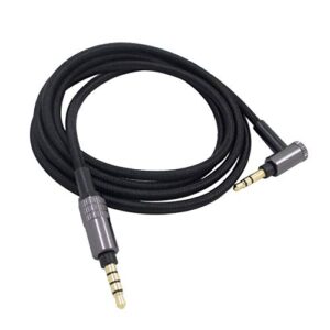 meijunter headphone audio aux cable compatible with sony wh-h900n/wh-1000xm3/wh-1000xm4/h800/950/mdr-10r/mdr-10rc/10rbt/nc200d/mdr-100aap, 3.5mm to 3.5mm male (1.2 m/3.93ft)