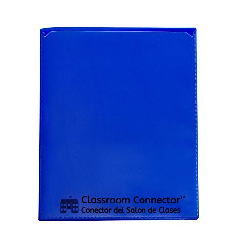 C-Line Classroom Connector™ Multi-Pocket School-to-Home Portfolio, Blue, 15/BX (32305), 9.5 x 11.75 x 0.25