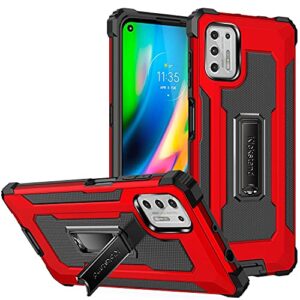 daweixeau case for moto g stylus 2021,heavy duty rugged shockproof protective cover case for moto g stylus 2021 (red)