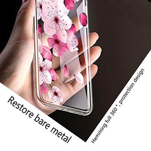 HHUAN Phone Case with 2 Pack Screen Protector Tempered Glass, for Ulefone Note 11P (6.55 inch) Clear Soft Silicone TPU Bumper Shell, Shock Absorption Anti-Yellowing Protective Cover - WM113