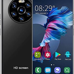 FOLOSAFENAR Smartphone,5.45in HD Full Screen Dual Card Dual Standby Mobile Phone,Face Recognition and Fingerprint Unlocking,Light and Fashion