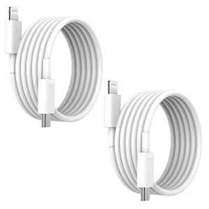iphone fast charger cable, [apple mfi certified] 2 pack 6.6ft iphone fast charger cord type c to lightning cable for iphone 12/12 pro/max/11/11pro/xs/max/xr/x/8/8plus ipad/ipad