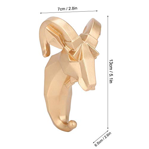 Animal Shape Resin Wall Mounted Hooks Coat Bag Hanger Clothing Hooks Hanging Racks Bathroom Wall Towel Hanging Hook Single Wall Hook Bathroom Decoration(Goat),Coat Hook