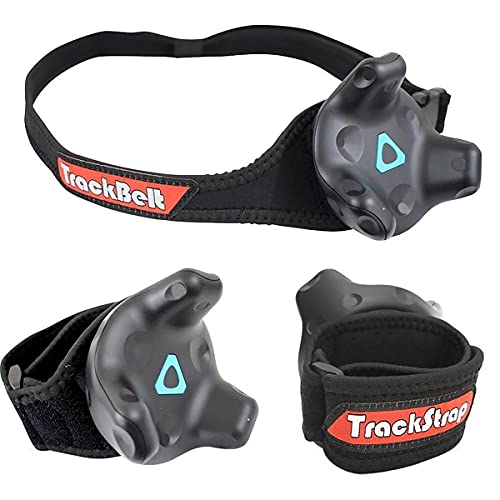 HTC 3 Pack VR Vive Tracker (3.0) - with Rebuff Reality TrackBelt + 2 TrackStraps Full Body Tracking VR Bundle, Black