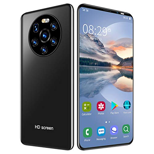 Dilwe LANDVO Mate40 pro 5.45in HD Smartphone Unlocked, Full Waterdrop Screen Phone, Unlocked Android Cell Phone, Dual Camera 2MP+5MP, 1GB+8GB, 2200mAh Battery(Black)