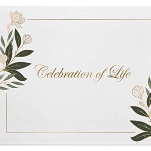 PurpleTrail Funeral Guest Book, Remembrance Book, Keepsake (Celebration of Life)