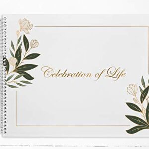 PurpleTrail Funeral Guest Book, Remembrance Book, Keepsake (Celebration of Life)