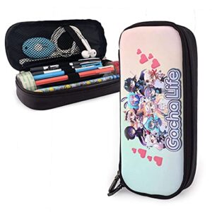 fustbil cute large pen bag/pencil case casual cool cute student learning leather custom pencil case can also be used as purse makeup bag fashion pencil case