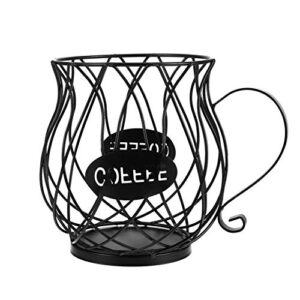 cabilock iron coffee pod holder k cup holder organizer mug kpod container cup keeper coffee mug fruit storage basket